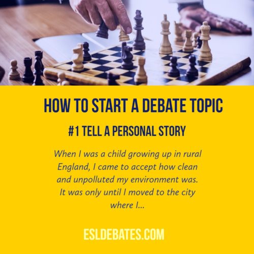 5 Clear Ways To Begin A Debate With Examples | ESL Debates